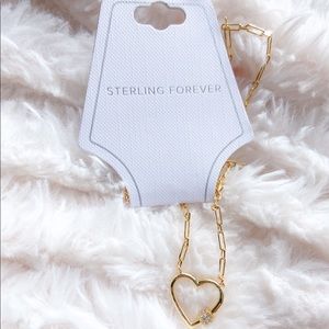 Gold heart necklace